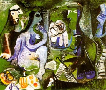 抽象的なヌード Painting - Le dejeuner sur l Herbe Manet 3 1961 抽象的なヌード